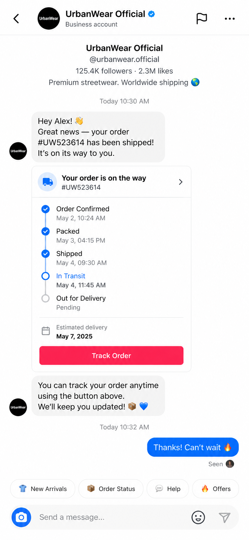AI-powered shipping and delivery notification automation