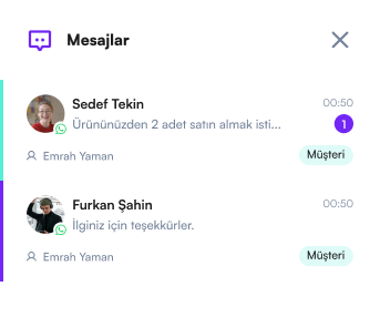Kişiselleştirilmiş & AI destekli etiketler tab